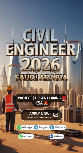 Civil Engineer Jobs in Saudi Arabia 2026 | Khurais Construction Project Jobs | Latest Engineering Vacancies in KSA | Urgent Hiring Civil Engineers Saudi Arabia | GCC Jobs Update - 2026