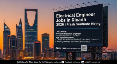 Electrical Engineer Jobs in Riyadh 2026 | Fresh Graduate Hiring in Saudi Arabia