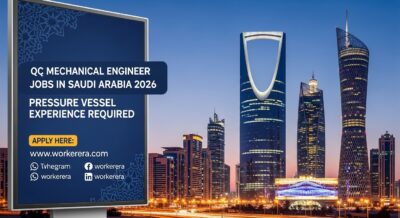 QC Mechanical Engineer Jobs in Riyadh 2026 | Pressure Vessel Experience Required