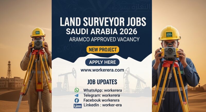 Land Surveyor Jobs in Saudi Arabia 2026 | Aramco Approved Vacancy | Nariyah Project (Immediate Mobilization)