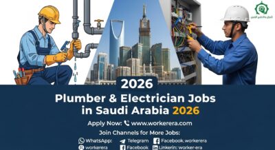 Plumber & Electrician Jobs in Dammam 2026 | Transferable Iqama Required | Skilled Technicians Hiring in Khobar Saudi Arabia