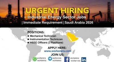 URGENT HIRING – MALIM ALSHARQ ENERGY COMPANY (SAUDI ARABIA) Industrial Energy Sector | Factory & Plant Operations Jobs | Immediate Requirement