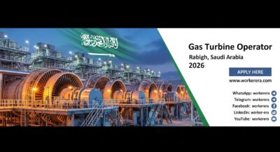Gas Turbine Operator Job Vacancy in Saudi Arabia – Rabigh Power Plant Careers 2026 | Energy & Utility Sector Employment Opportunity