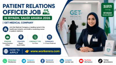 Patient Relations Officer Job in Riyadh, Saudi Arabia 2026 |Hiring Now