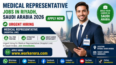 Medical Representative Jobs in Saudi Arabia 2026 | Apply within 5 days