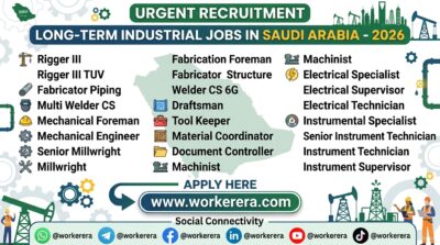 Multiple Long-Term Industrial Jobs in Dammam Saudi Arabia 2026 | WMC Hiring Technical & Engineering Staff | Saudi Arabia job-2026