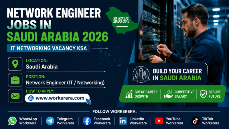 Network Engineer Jobs in Riyadh Saudi Arabia 2026 | IT Networking Vacancy KSA | Apply Now