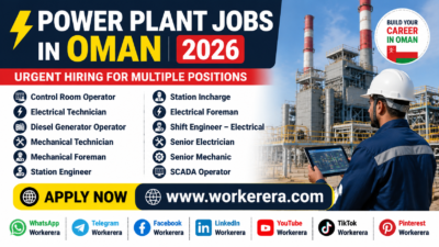 Power Plant Jobs in Oman 2026 – Urgent Hiring for Electrical, Mechanical, SCADA and Diesel Generator Professionals
