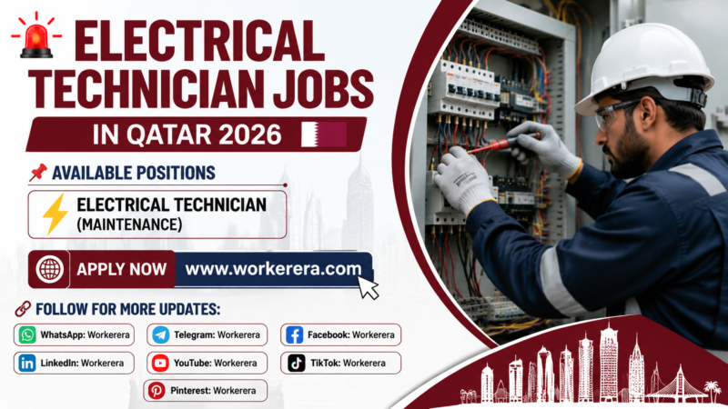 Electrical Technician (Maintenance) Jobs in Qatar 2026 – Long-Term Opportunity with Madre Engineering