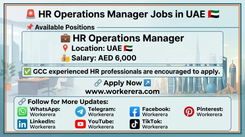 HR Operations Manager Jobs in UAE 2026 – XAD Group of Companies Hiring