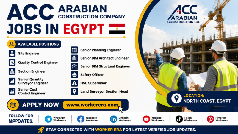 ACC Arabian Construction Company Jobs in Egypt 2026 – Multiple Engineering & HSE Vacancies