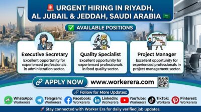 M Business Solutions Jobs in Saudi Arabia 2026 – Executive Secretary, Quality Specialist & Project Manager Vacancies