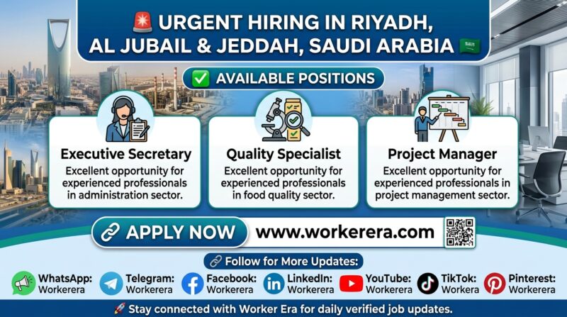 M Business Solutions Jobs in Saudi Arabia 2026 – Executive Secretary, Quality Specialist & Project Manager Vacancies