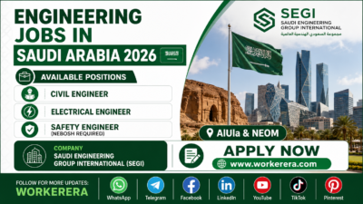 Saudi Engineering Group International (SEGI) Jobs in Saudi Arabia 2026 – Civil, Electrical & Safety Engineer Vacancies