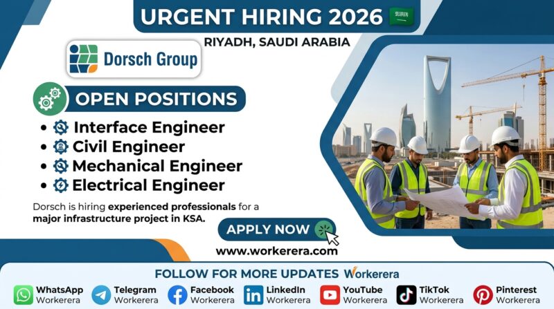 Infrastructure Jobs in Saudi Arabia 2026 – Engineers & Interface Engineer Vacancies
