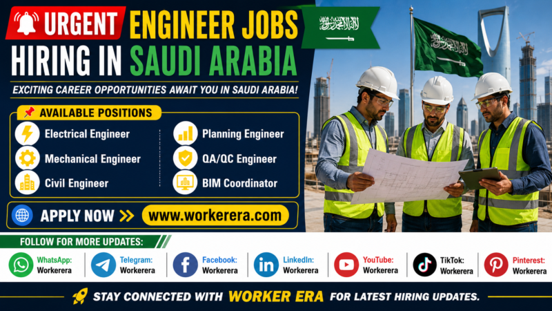 Electrical, Mechanical, Civil & Engineer Jobs in Al Khobar Saudi Arabia 2026