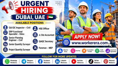 Multiple Engineering, Construction & MEP Vacancies Contracting Jobs in Dubai UAE 2026