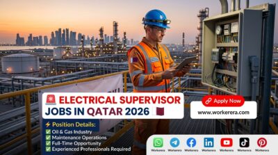 Electrical Supervisor Jobs in Qatar 2026 | Offshore Oil & Gas Career Opportunity