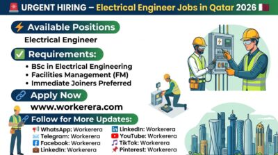Electrical Engineer Jobs in Qatar 2026 | Immediate Hiring for Experienced Engineering Professionals