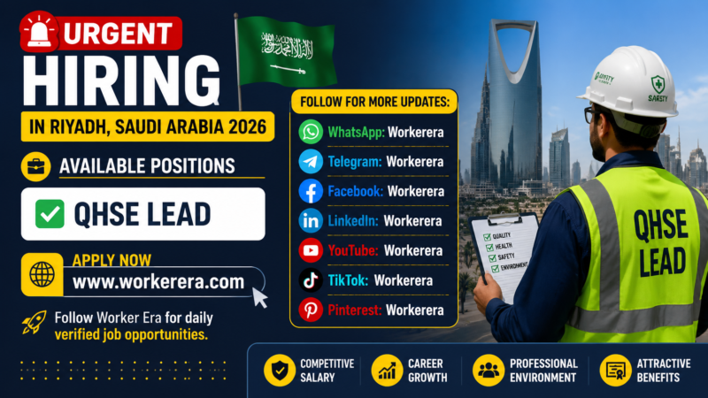 QHSE Lead Jobs in Riyadh, Saudi Arabia 2026 – Career Opportunity with Delta Company,