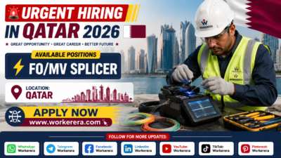FO/MV Splicer Vacancy in the Middle East In Qatar 2026