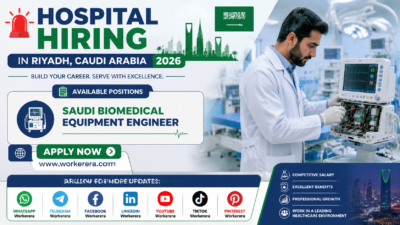 Saudi Biomedical Equipment Engineer Vacancy in Riyadh, Saudi Arabia 2026 – Hospital