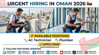 AC Technician & Plumber Jobs in Oman 2026 | Apply Today