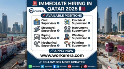 Engineering Supervisor Jobs in Qatar 2026 | Immediate Career Opportunities