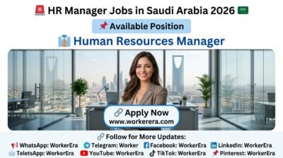 HR- Human Resources Manager Jobs in Saudi Arabia 2026