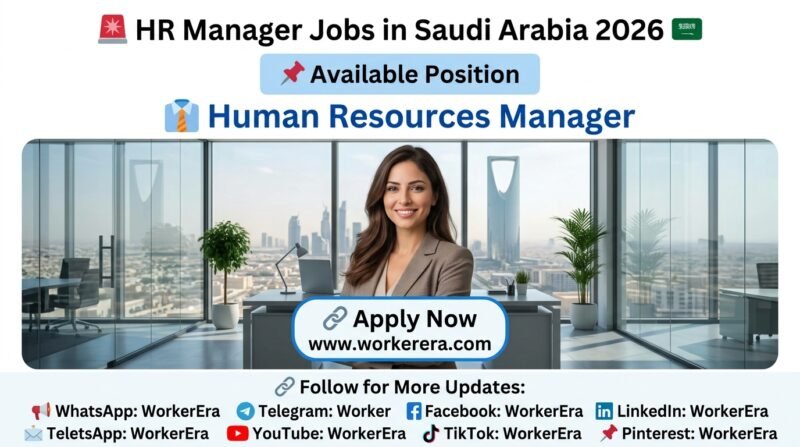 HR- Human Resources Manager Jobs in Saudi Arabia 2026