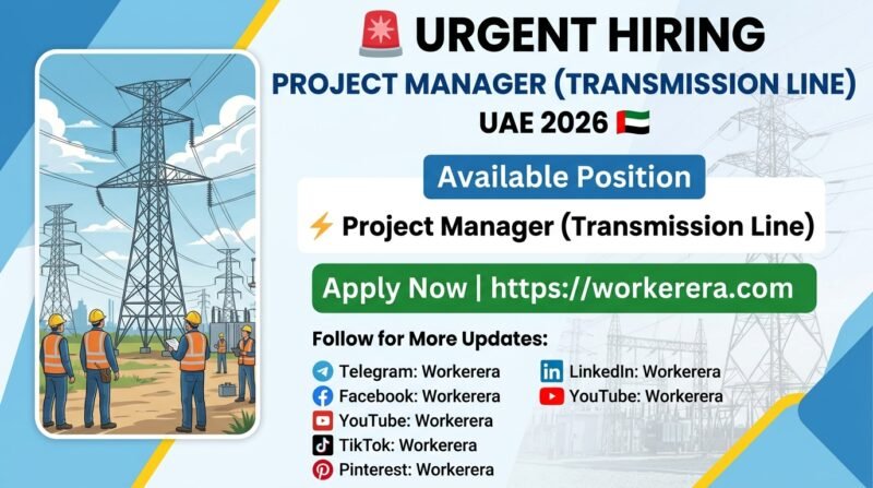 Project Manager (Transmission Line) Jobs in UAE 2026 | Apply Today,