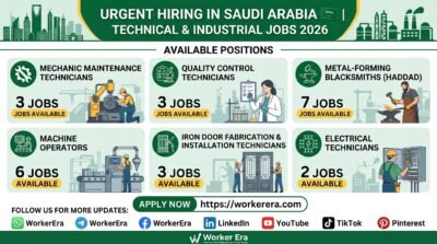 Multiple Technical & Industrial Jobs in Saudi Arabia 2026