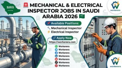 Mechanical & Electrical Inspector Jobs in Saudi Arabia 2026 for Saudi Nationals