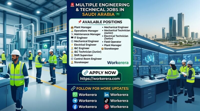 Multiple Engineering, Operations, and Technical Careers in Riyadh Region, Saudi Arabia