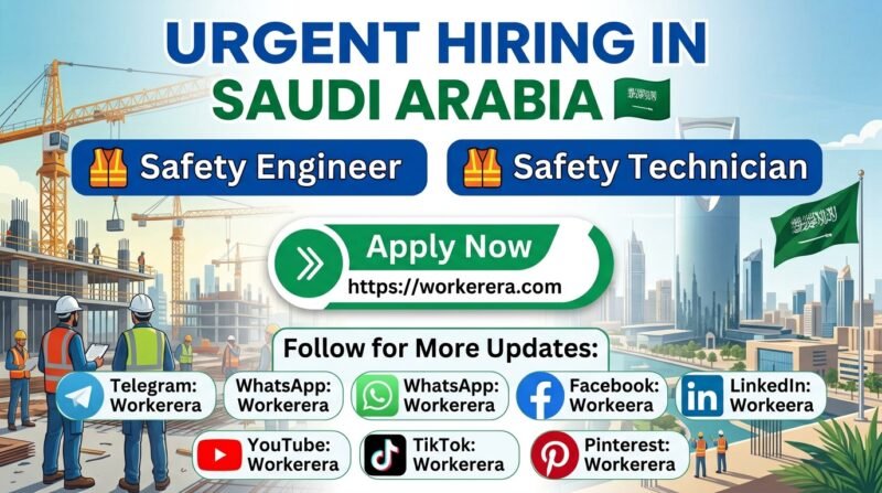 Safety Engineer and Safety Technician Jobs in Makkah & Riyadh, Saudi Arabia