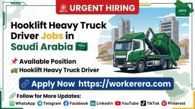 Hooklift Heavy Truck Driver Job Opportunity in Saudi Arabia