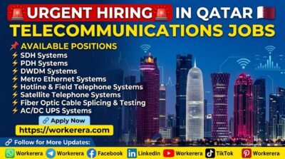Telecommunications Systems Jobs in Qatar | Hiring for Multiple Technical Roles