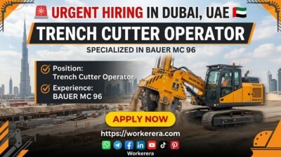 Trench Cutter Operator – BAUER MC 96 | Dubai, UAE
