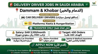 Car Delivery Driver Jobs in Dammam & Khobar, Saudi Arabia