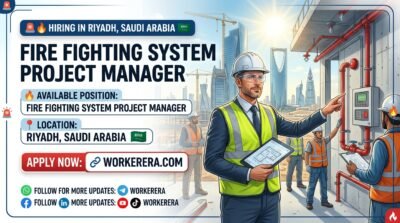 Fire Fighting System Project Manager – Riyadh, Saudi Arabia