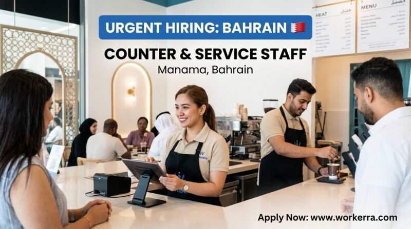 Urgent Hiring: Counter & Service Staff Jobs in Manama, Bahrain