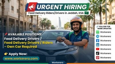 Urgent Hiring Food Delivery Rider Jobs in Jeddah, Saudi Arabia