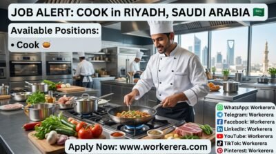 Cook Jobs in Riyadh, Saudi Arabia,