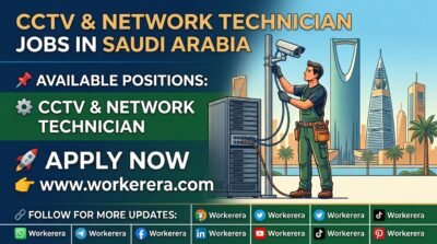 CCTV & Network Technician Jobs in Saudi Arabia