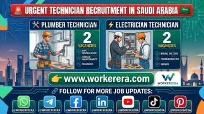 Urgent Technician Jobs in Khobar, Saudi Arabia – 4 Vacancies