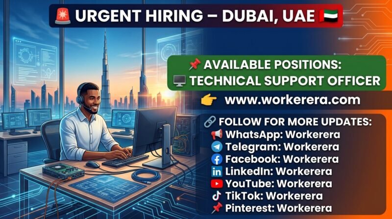 Technical Support Officer Jobs in Dubai, UAE