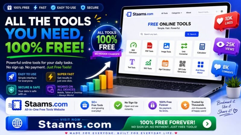 🛠️ All-in-One Free Online Tools for Everyday Needs,