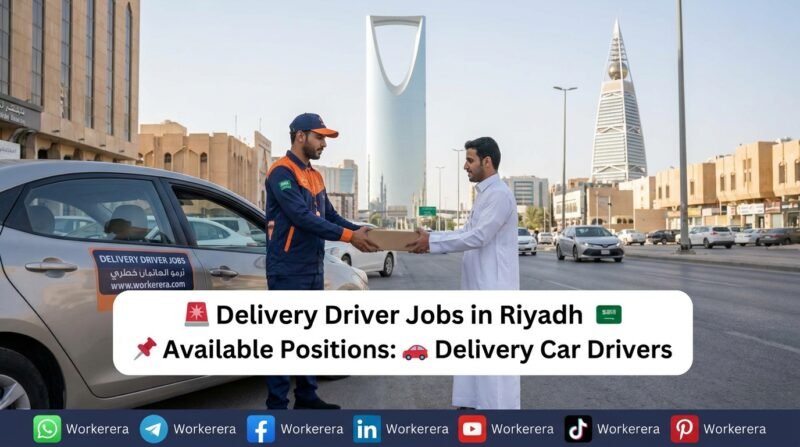 Delivery Car Drivers Jobs in Riyadh, Saudi Arabia