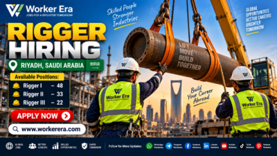 Rigger Jobs in Riyadh, Saudi Arabia – 103 Vacancies