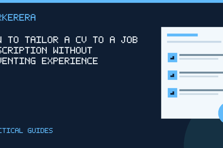 Illustrated checklist for How to tailor a CV to a job description without inventing experience
